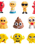 Emoji ChocoTreasure Surprise Eggs with Toy Inside: 12-Piece Box