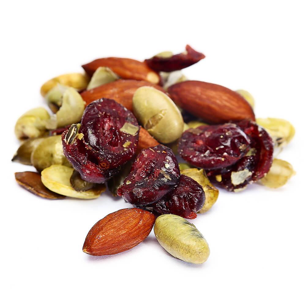 Energy Blend Assorted Snack Mix - Edamame, Cranberries, Almonds, & Pumpkin Kernels: 34-Ounce Tub - Candy Warehouse