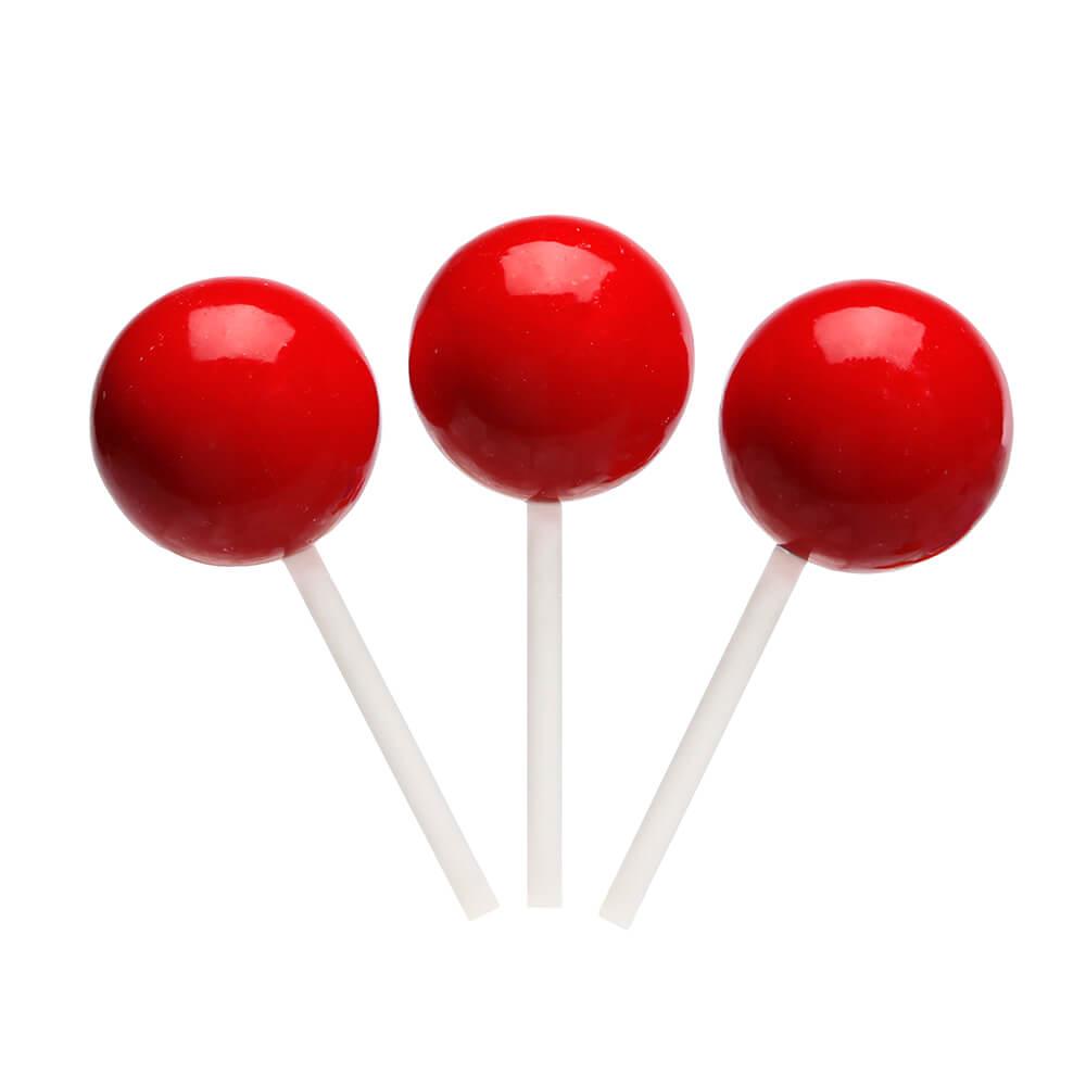 Espeez Paintball Pops Giant Jawbreaker Suckers - Red: 12-Piece Bag - Candy Warehouse