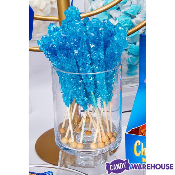 Espeez Rock Candy Crystal Sticks - Blue: 36-Piece Tub - Candy Warehouse