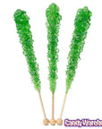 Espeez Rock Candy Crystal Sticks - Green: 36-Piece Tub - Candy Warehouse