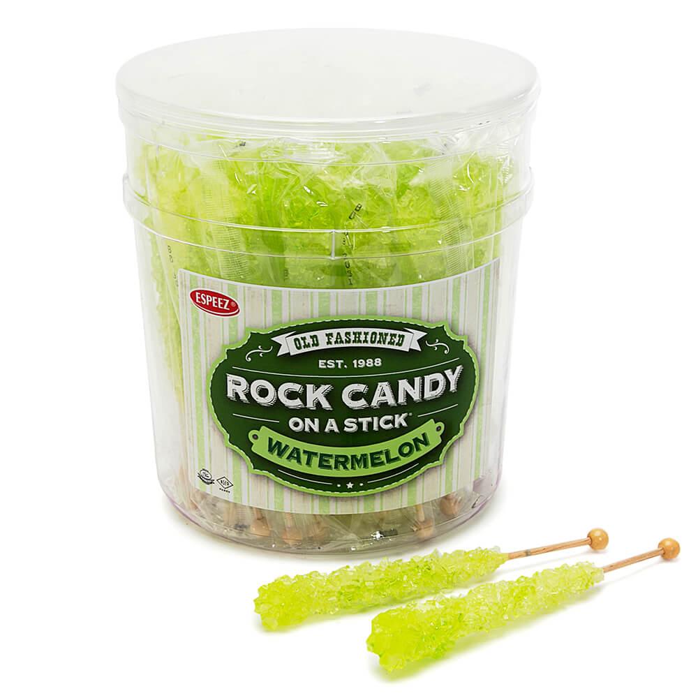 Espeez Rock Candy Crystal Sticks - Light Green: 36-Piece Tub