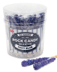 Espeez Rock Candy Crystal Sticks - Navy Blue: 36-Piece Tub - Candy Warehouse