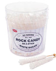 Espeez Rock Candy Crystal Sticks - White: 36-Piece Tub