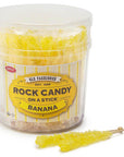 Espeez Rock Candy Crystal Sticks - Yellow: 36-Piece Tub