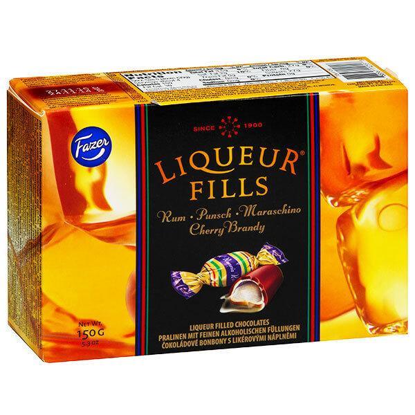 Fazer Liqueur Filled Chocolate Assortment: 5.3-Ounce Box - Candy Warehouse