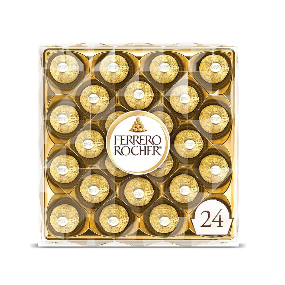 Ferrero Rocher Chocolate Balls: 24-Piece Box - Candy Warehouse