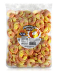 Fini Sour Peach Gummy Rings: 1KG Bag - Candy Warehouse