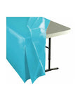 Fitted Table Cover For Standard 6-Foot Rectangular Table - Caribbean Blue - Candy Warehouse