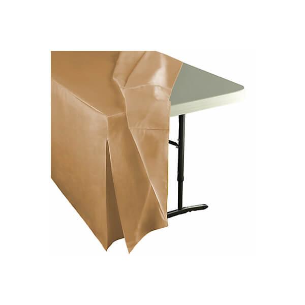 Fitted Table Cover For Standard 6-Foot Rectangular Table - Gold - Candy Warehouse