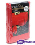 Fitted Table Cover For Standard 6-Foot Rectangular Table - Red