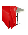 Fitted Table Cover For Standard 6-Foot Rectangular Table - Red