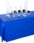 Fitted Table Cover For Standard 6-Foot Rectangular Table - Royal Blue - Candy Warehouse