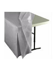 Fitted Table Cover For Standard 6-Foot Rectangular Table - Silver