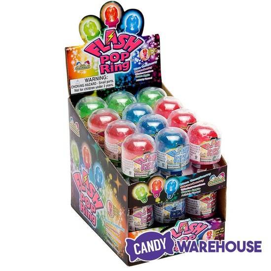 Flash Pop Candy Rings: 24-Piece Box | Candy Warehouse