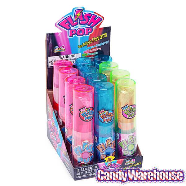 Flash Pop Light-Up Lollipops: 12-Piece Box - Candy Warehouse