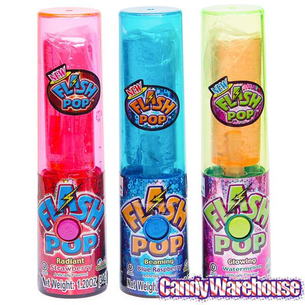 Flash Pop Light-Up Lollipops: 12-Piece Box - Candy Warehouse