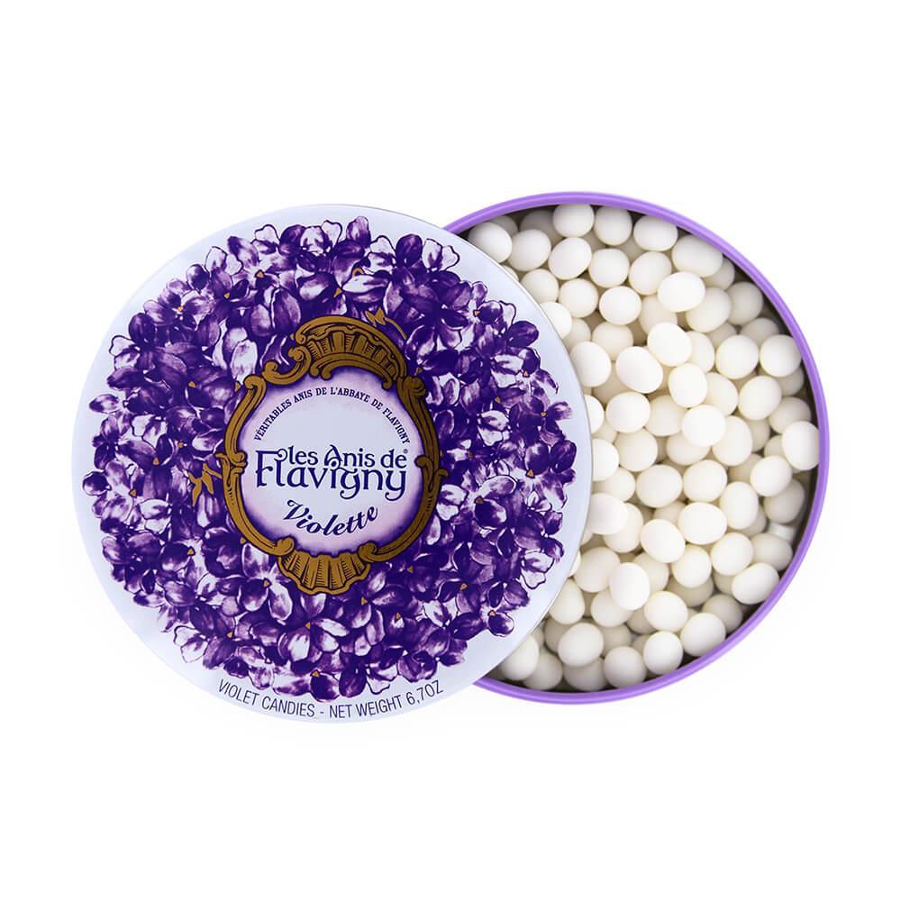 Flavigny Pastilles Violet Candy Gift Tin - Candy Warehouse