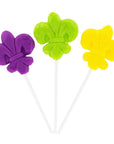 Fleur De Lis Symbol Mardi Gras Lollipops: 12-Piece Box