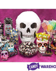 Flix Candy Day of the Dead Sweet Skull Lip Pops Candy Packs: 12-Piece Display - Candy Warehouse