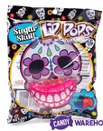 Flix Candy Day of the Dead Sweet Skull Lip Pops Candy Packs: 12-Piece Display - Candy Warehouse