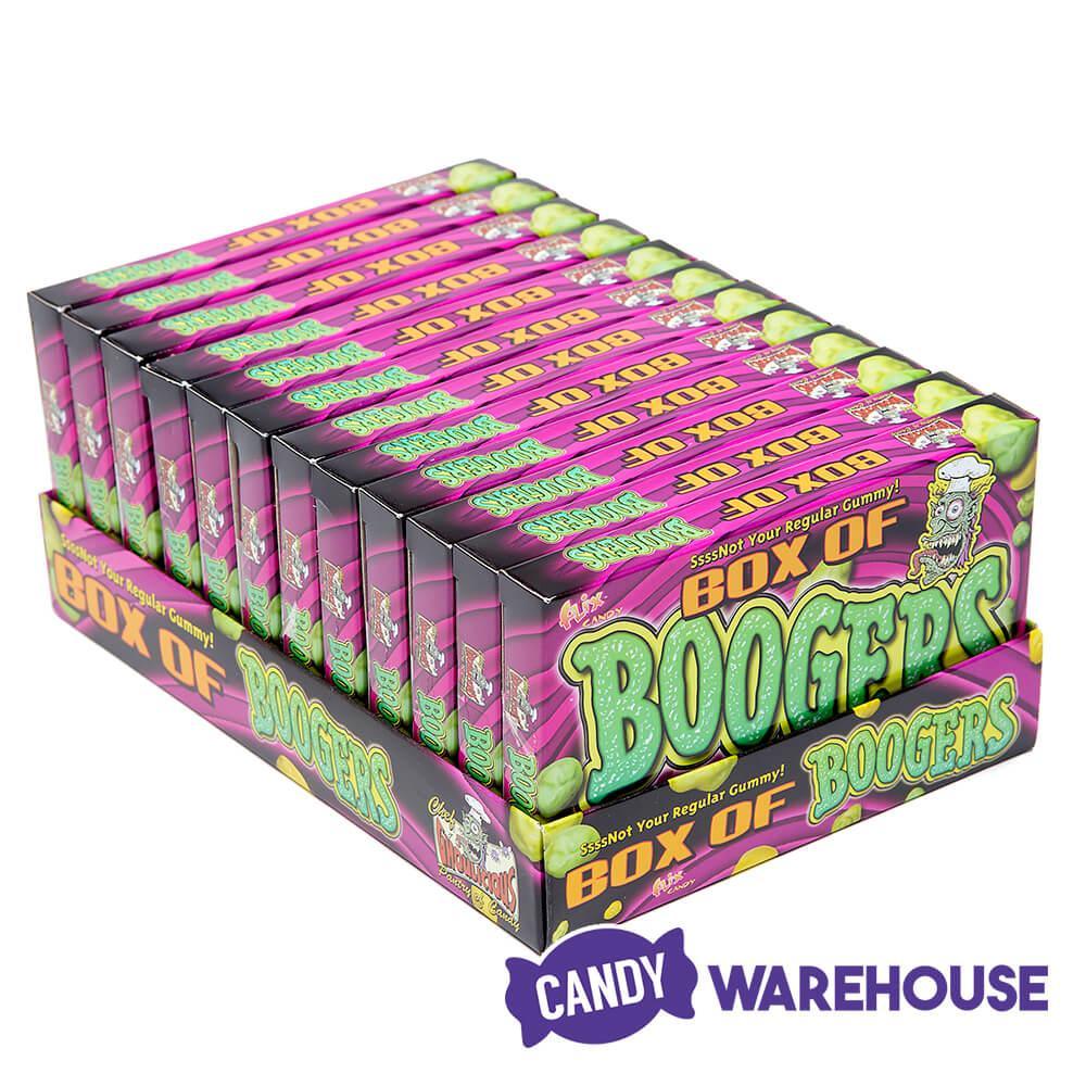 Flix Candy Gummy Boogers Candy Theater Packs: 12-Piece Box - Candy Warehouse