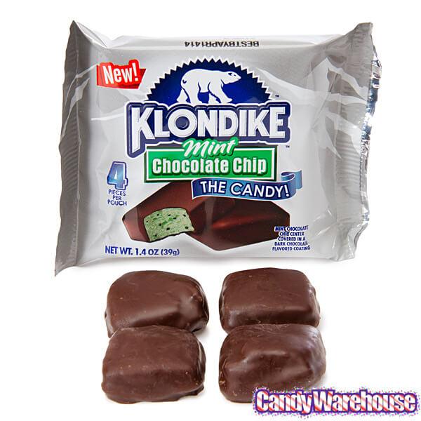 Flix Candy Klondike Mint Chocolate Chip Ice Cream Candy Packs: 16-Piece Box - Candy Warehouse