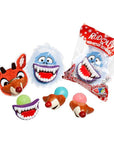 Flix Candy Rudolph the Red Nosed Reindeer Lip Pops Candy Packs: 12-Piece Display - Candy Warehouse