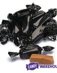 Foiled Caramel Candy - Black: 180-Piece Bag - Candy Warehouse