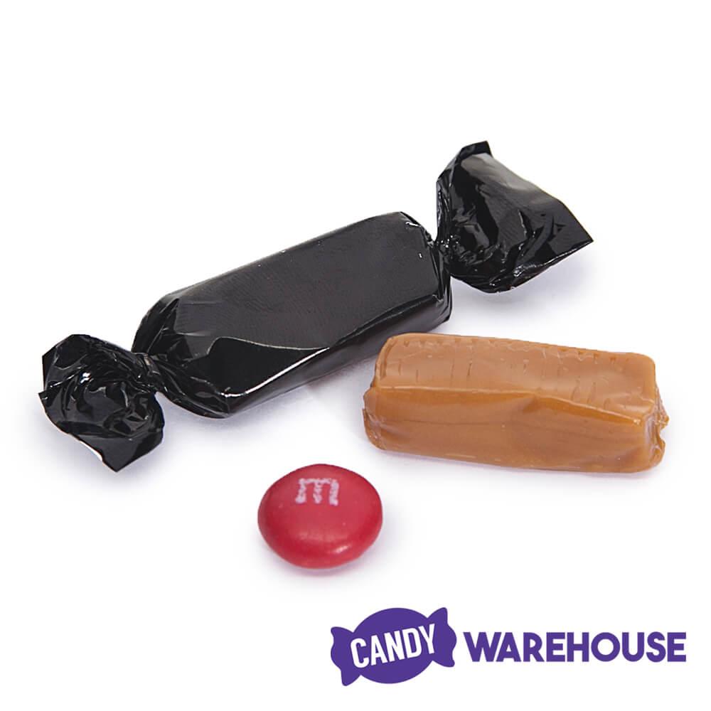 Foiled Caramel Candy - Black: 180-Piece Bag - Candy Warehouse