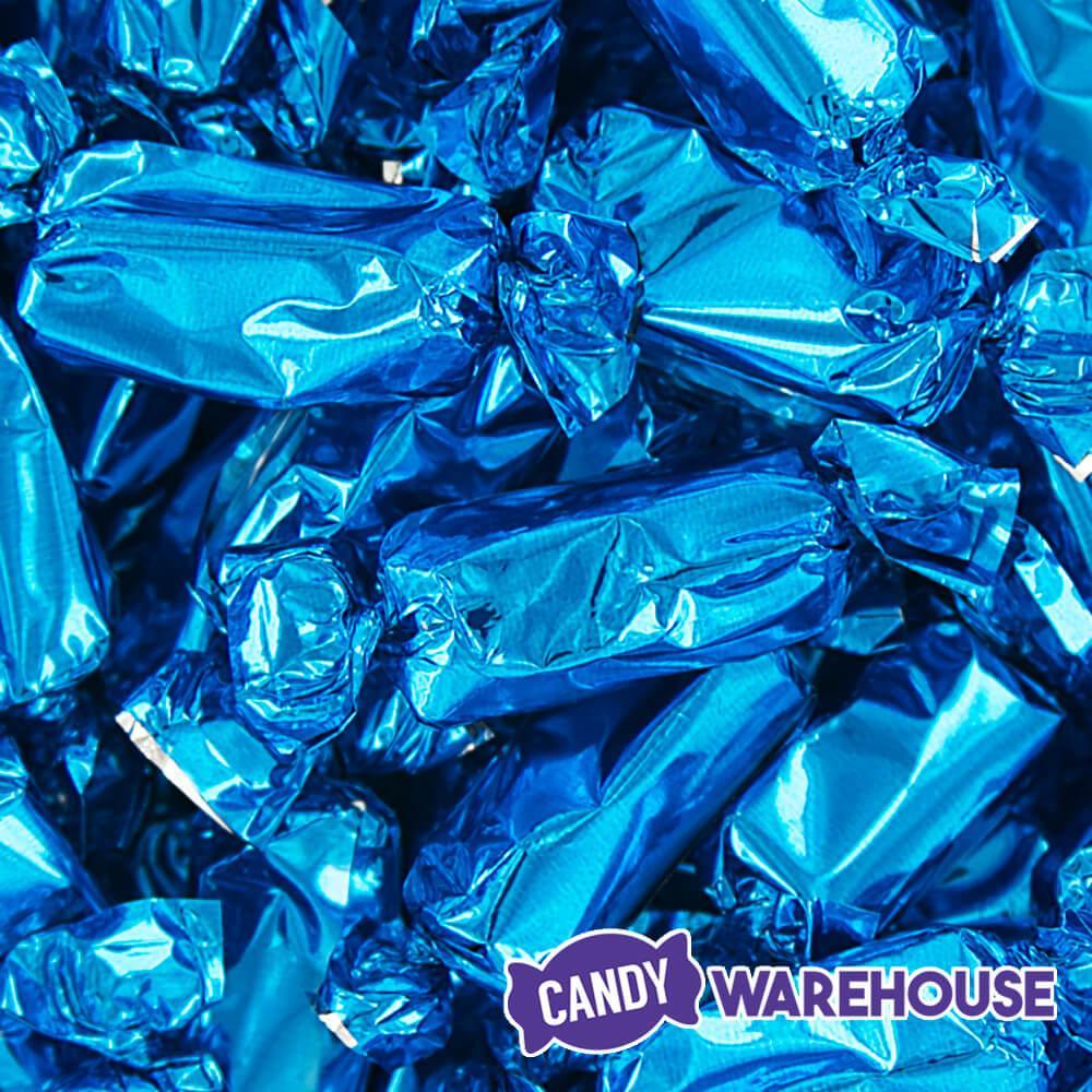 Foiled Caramel Candy - Blue: 180-Piece Bag - Candy Warehouse