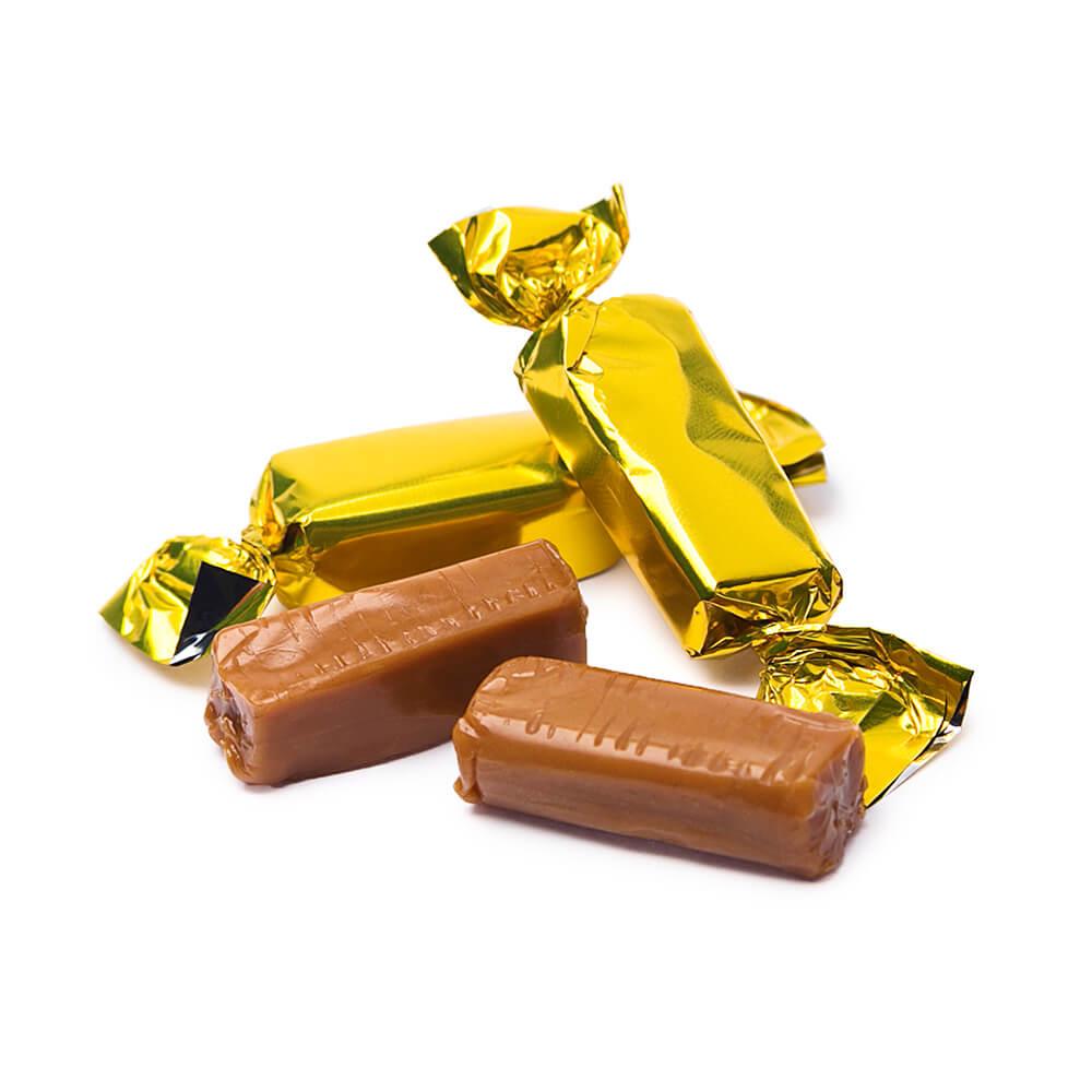 Foiled Caramel Candy - Gold: 180-Piece Bag - Candy Warehouse