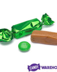 Foiled Caramel Candy - Green: 180-Piece Bag - Candy Warehouse