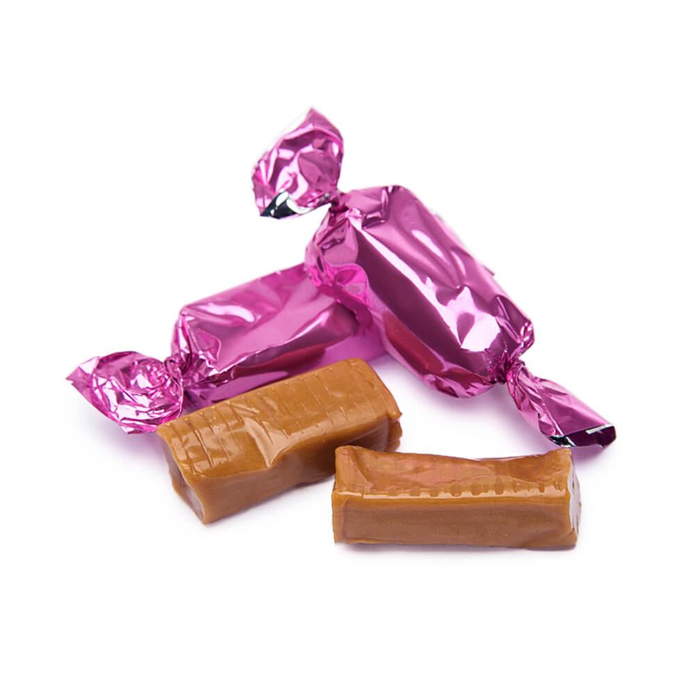 Foiled Caramel Candy - Hot Pink: 180-Piece Bag - Candy Warehouse