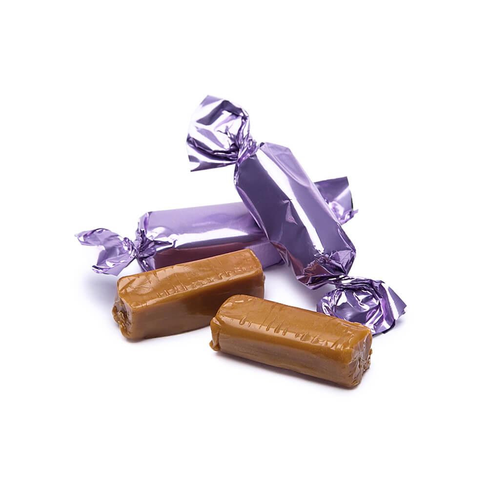 Foiled Caramel Candy - Lavender: 180-Piece Bag - Candy Warehouse