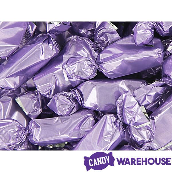 Foiled Caramel Candy - Lavender: 180-Piece Bag - Candy Warehouse