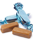 Foiled Caramel Candy - Light Blue: 180-Piece Bag