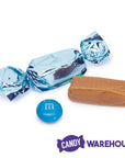 Foiled Caramel Candy - Light Blue: 180-Piece Bag