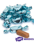 Foiled Caramel Candy - Light Blue: 180-Piece Bag