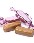 Foiled Caramel Candy - Light Pink: 180-Piece Bag