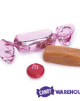 Foiled Caramel Candy - Light Pink: 180-Piece Bag