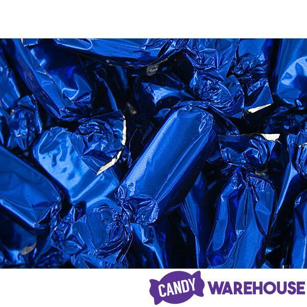 Foiled Caramel Candy - Navy Blue: 180-Piece Bag - Candy Warehouse