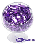 Foiled Caramel Candy - Purple: 180-Piece Bag - Candy Warehouse