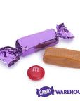 Foiled Caramel Candy - Purple: 180-Piece Bag - Candy Warehouse