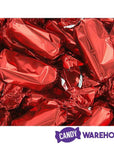 Foiled Caramel Candy - Red: 180-Piece Bag - Candy Warehouse