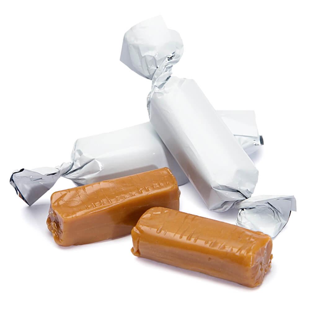 Foiled Caramel Candy - White: 180-Piece Bag - Candy Warehouse