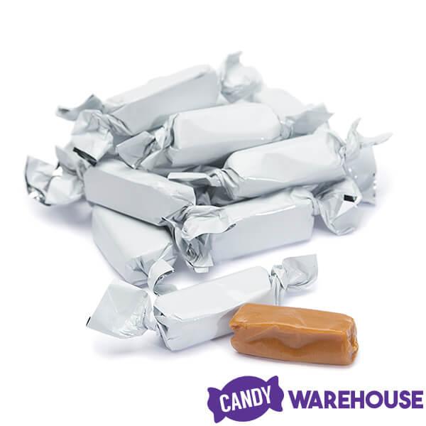 Foiled Caramel Candy - White: 180-Piece Bag - Candy Warehouse