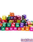 Foiled Chocolate and Hazelnut ABC Blocks Candy: 145-Piece Tub - Candy Warehouse