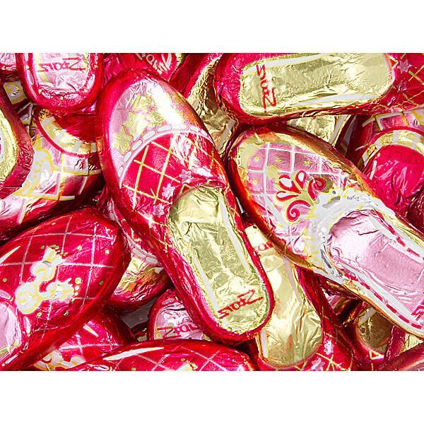 Foiled Chocolate Ballet Slippers: 100-Piece Tub - Candy Warehouse