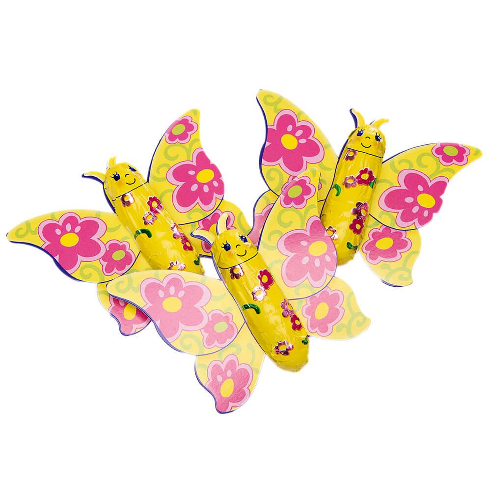 Foiled Chocolate Butterflies: 40-Piece Tub - Candy Warehouse